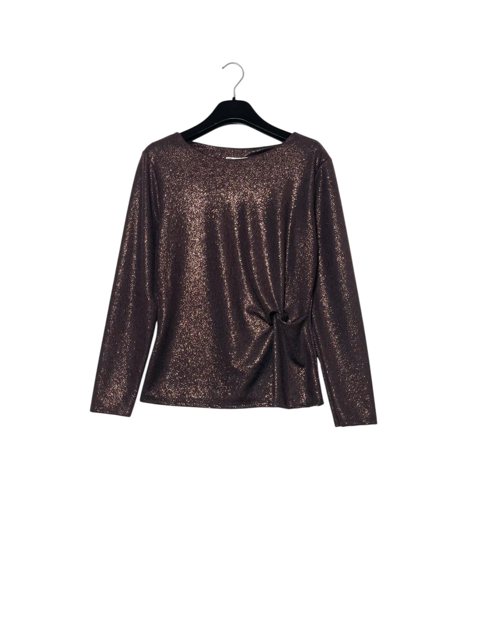 Großhändler Elegance - Elastisches Lurex-T-Shirt mit Knoten