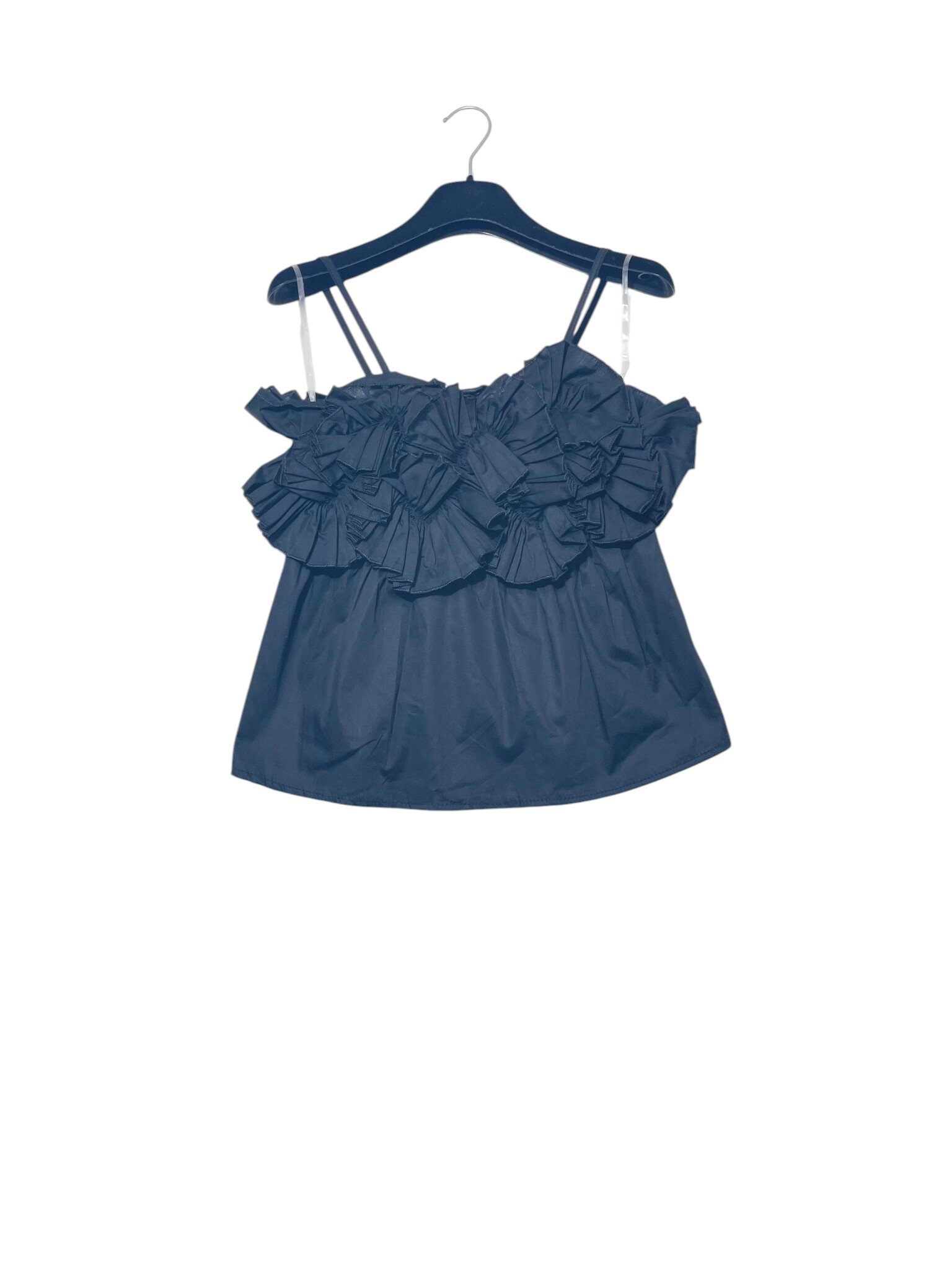 Mayorista Elegance - Top con flores bordadas, elástico en la parte trasera