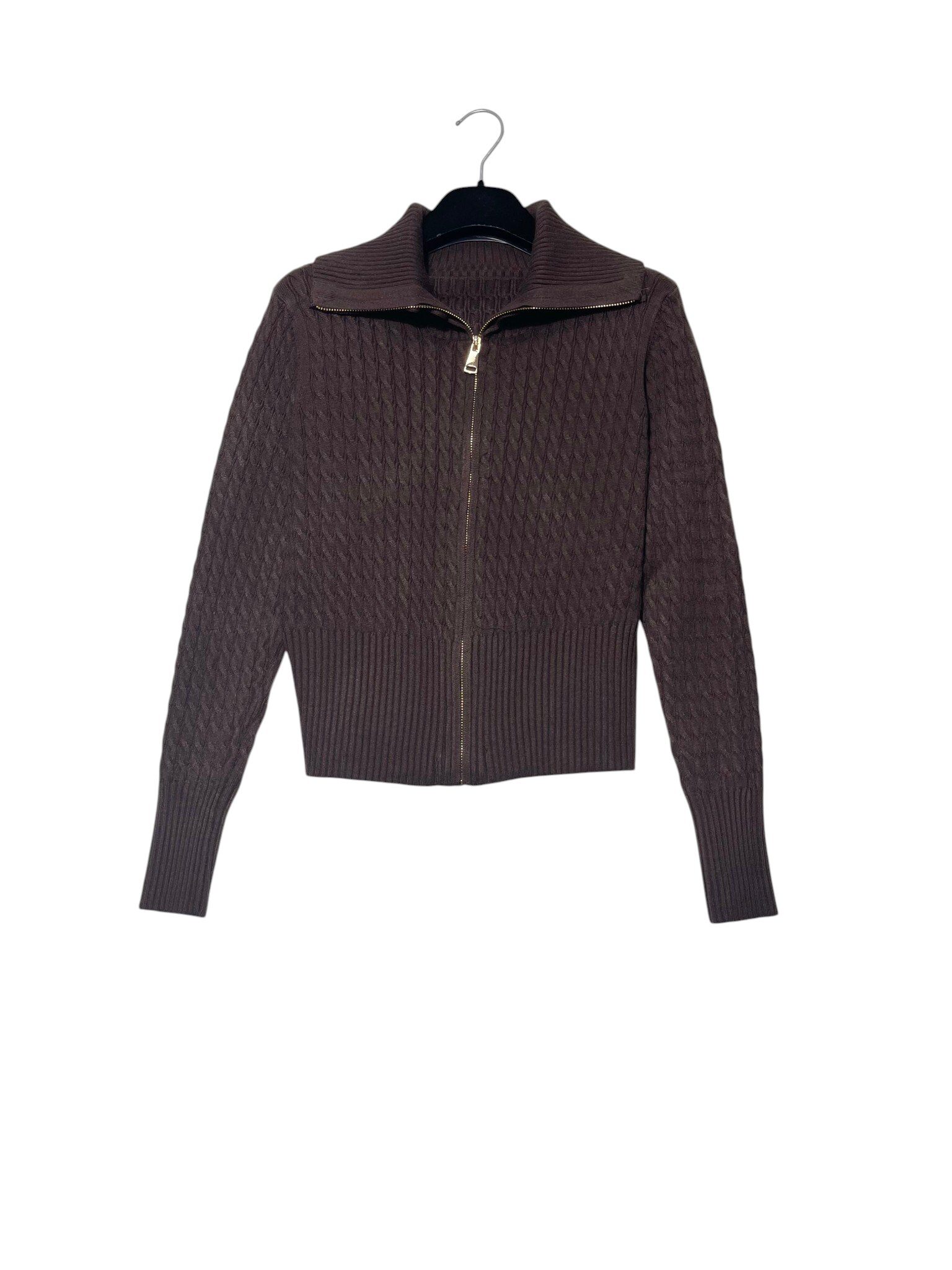 Wholesaler Elegance - Cable knit jacket with zipper