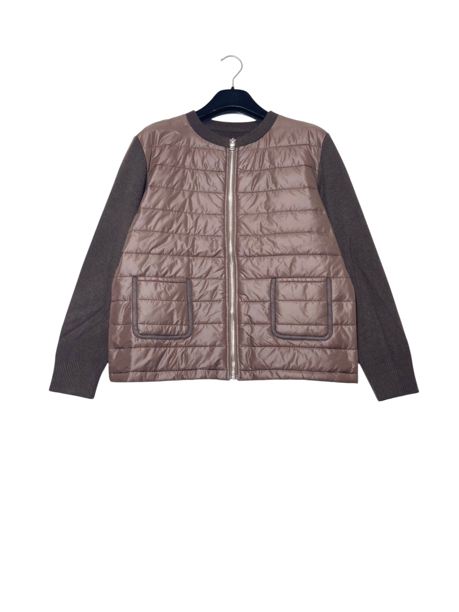 Grossiste Elegance - Veste 100 grammes avec manches en maille mélange laine