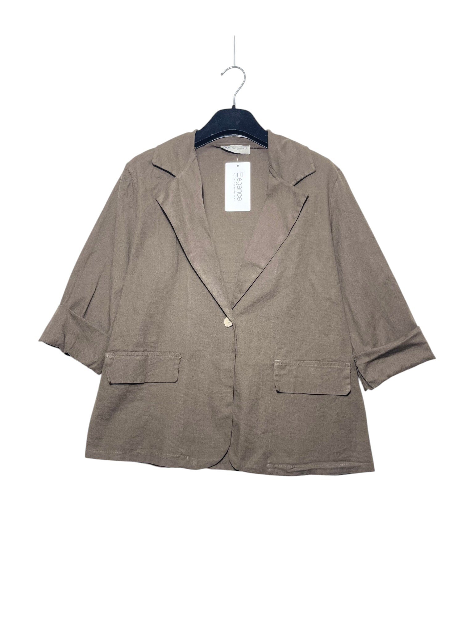 Wholesaler Elegance - Pure cotton jacket with linen effect
