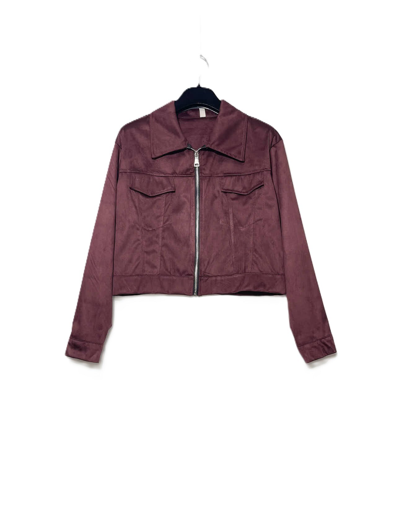Wholesaler Elegance - Suede-like jacket with pockets and zipper