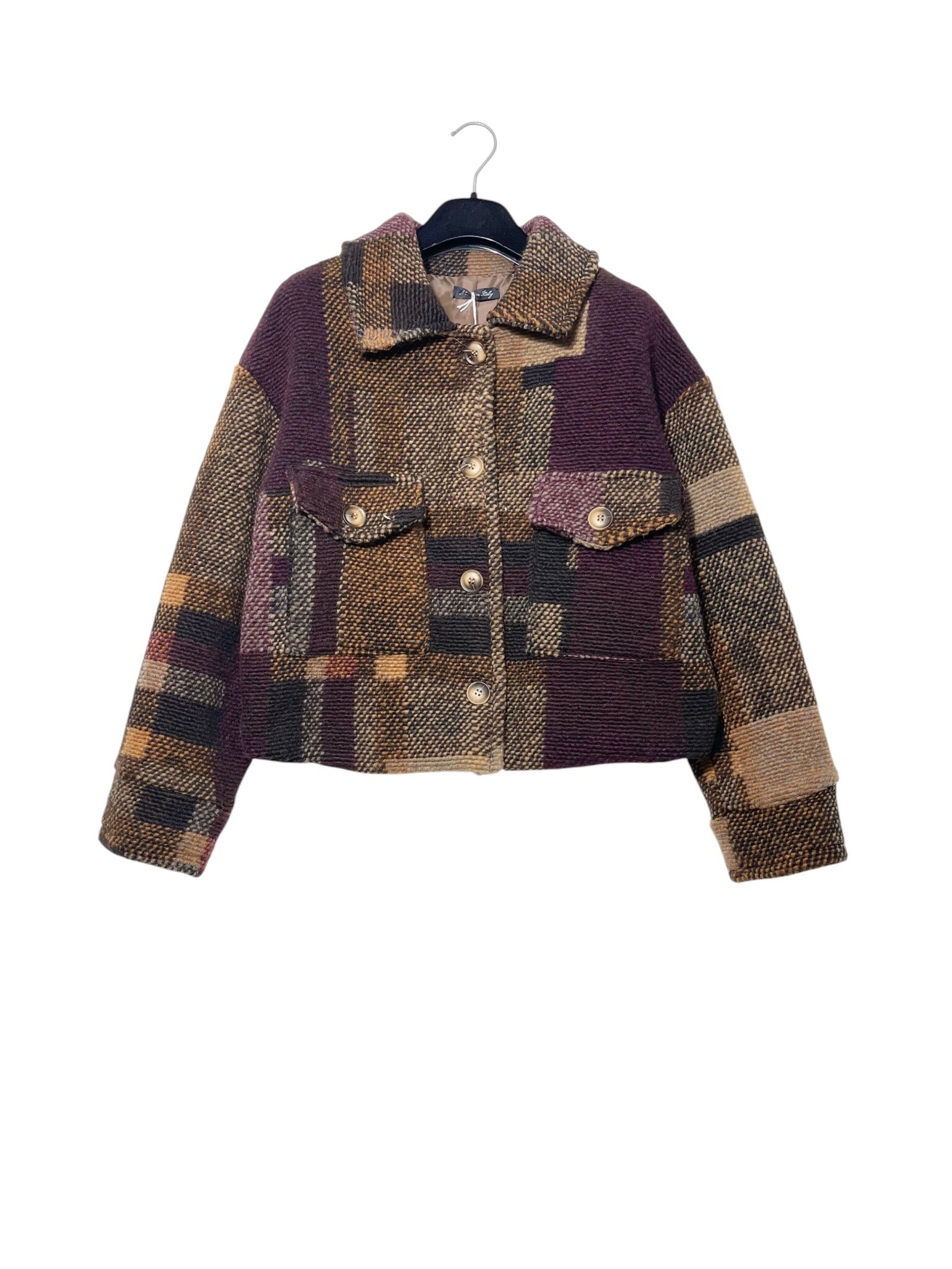 Großhändler Elegance - Bomberjacke aus reiner Wolle mit großen Taschen