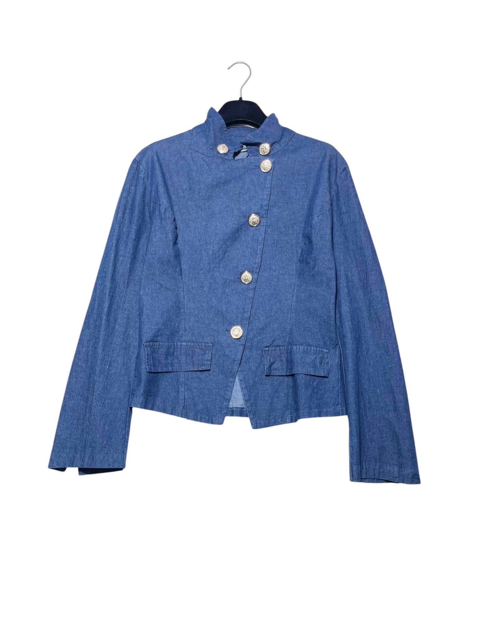 Wholesaler Elegance - Chambray jacket with jewel buttons