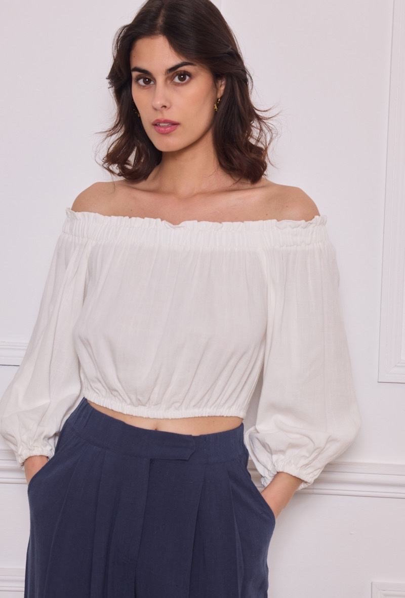 Grossiste Elenza - Blouse à épaules dénudées