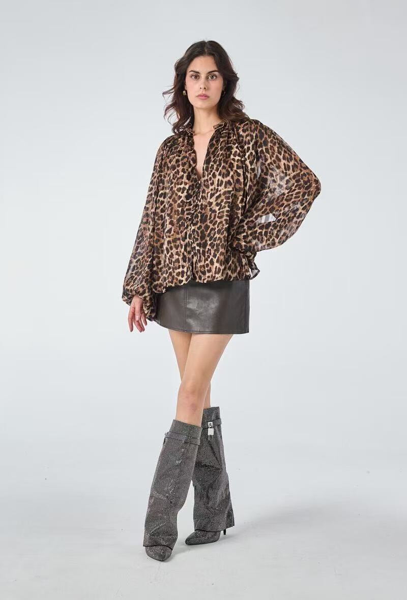 Wholesaler Elenza - Leopard shirt