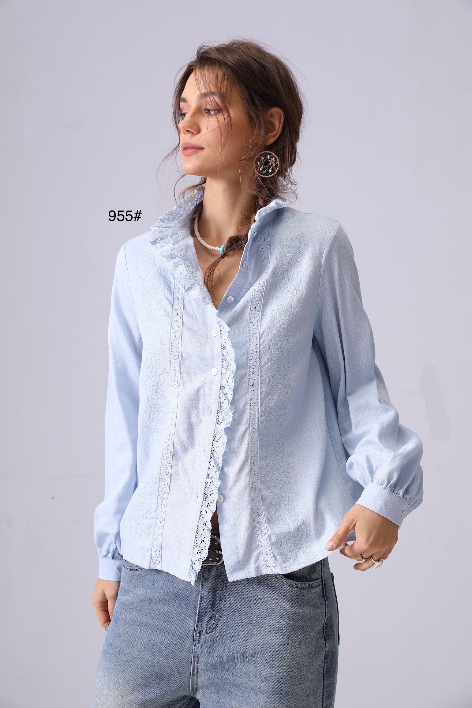 Wholesaler Elenza - embroidery shirt