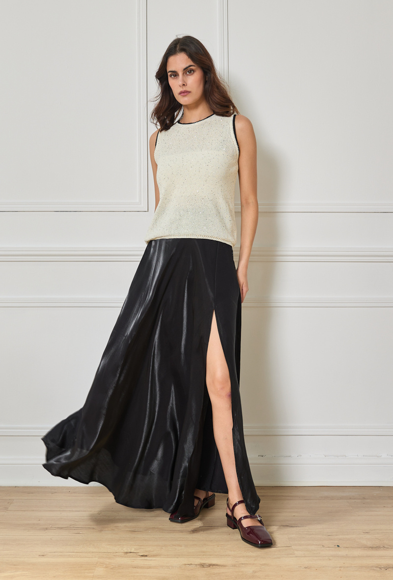 Wholesaler Elenza - MAXI SKIRT WITH SLOT