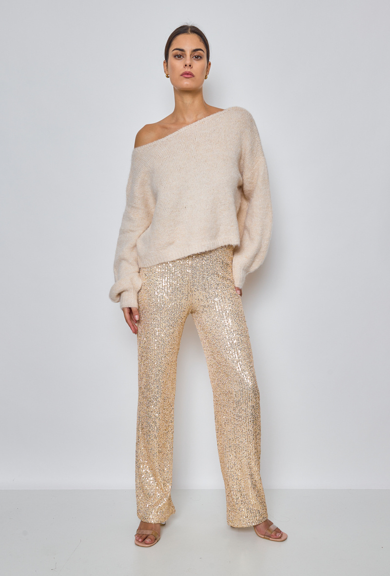 Wholesaler Elenza - SEQUIN TROUSERS