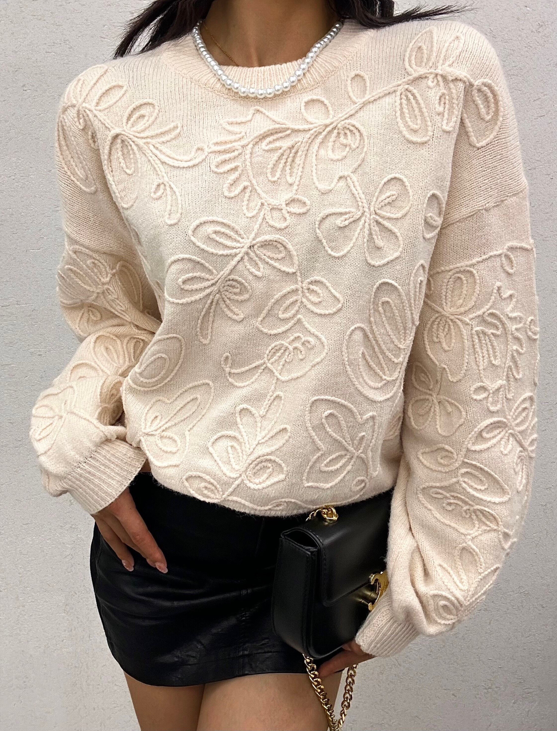 Wholesaler Elenza - Embroidered sweater with extremely soft wool threads
