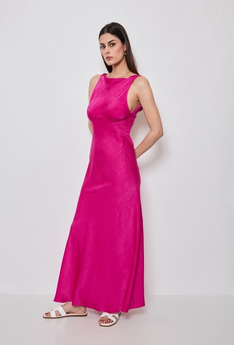 Wholesaler Elenza - satin fluid dress