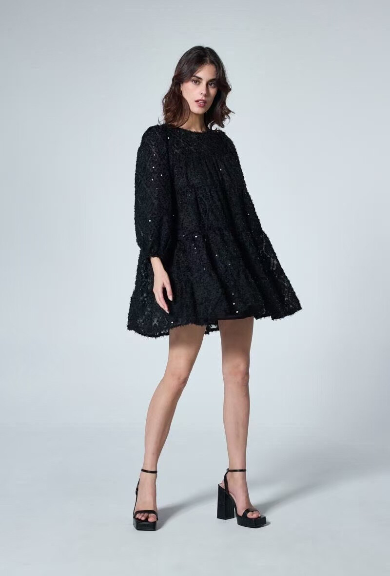 Wholesaler Elenza - Sequins embroidery dress
