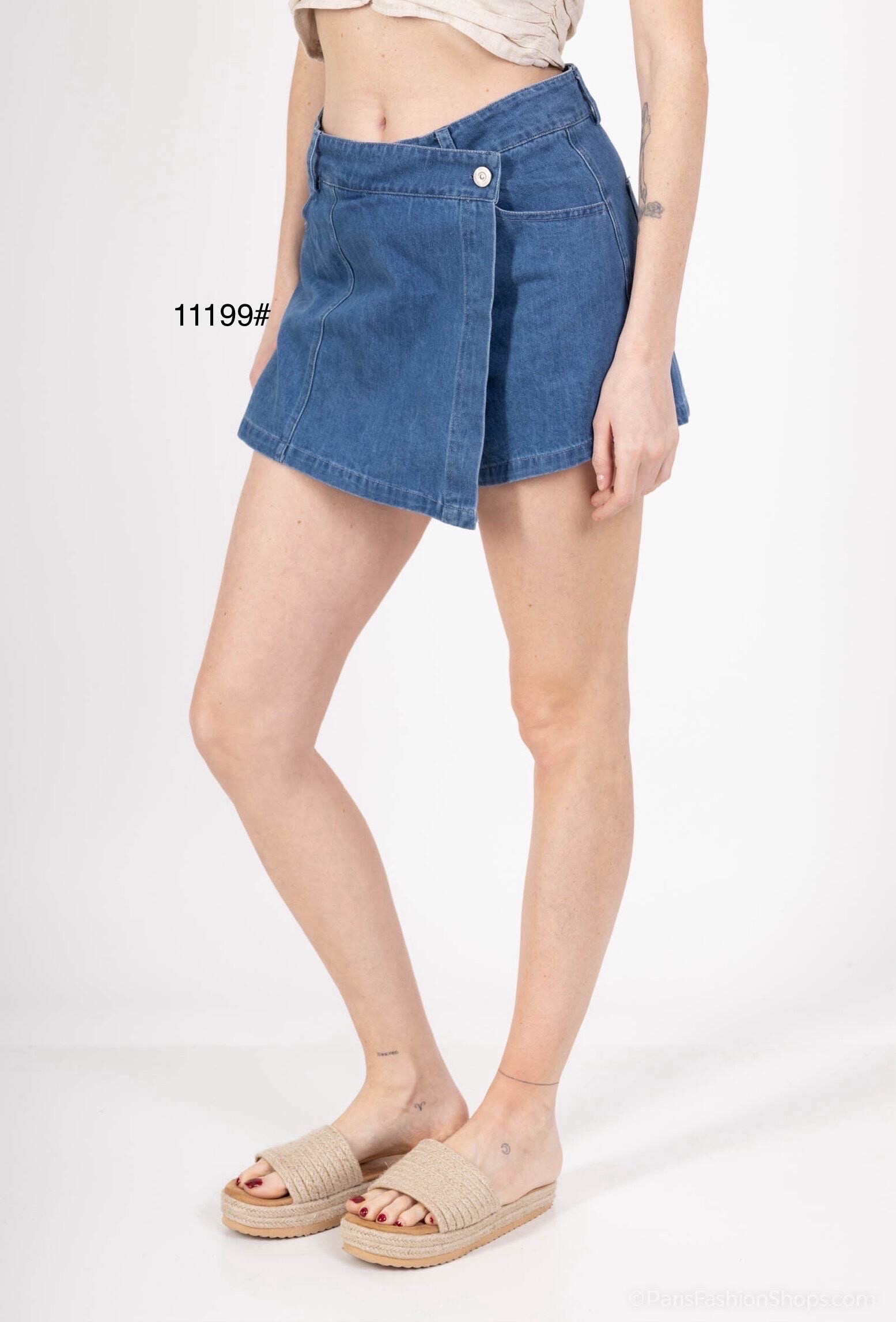 Wholesaler Elenza - JEANS SHORT Skirt