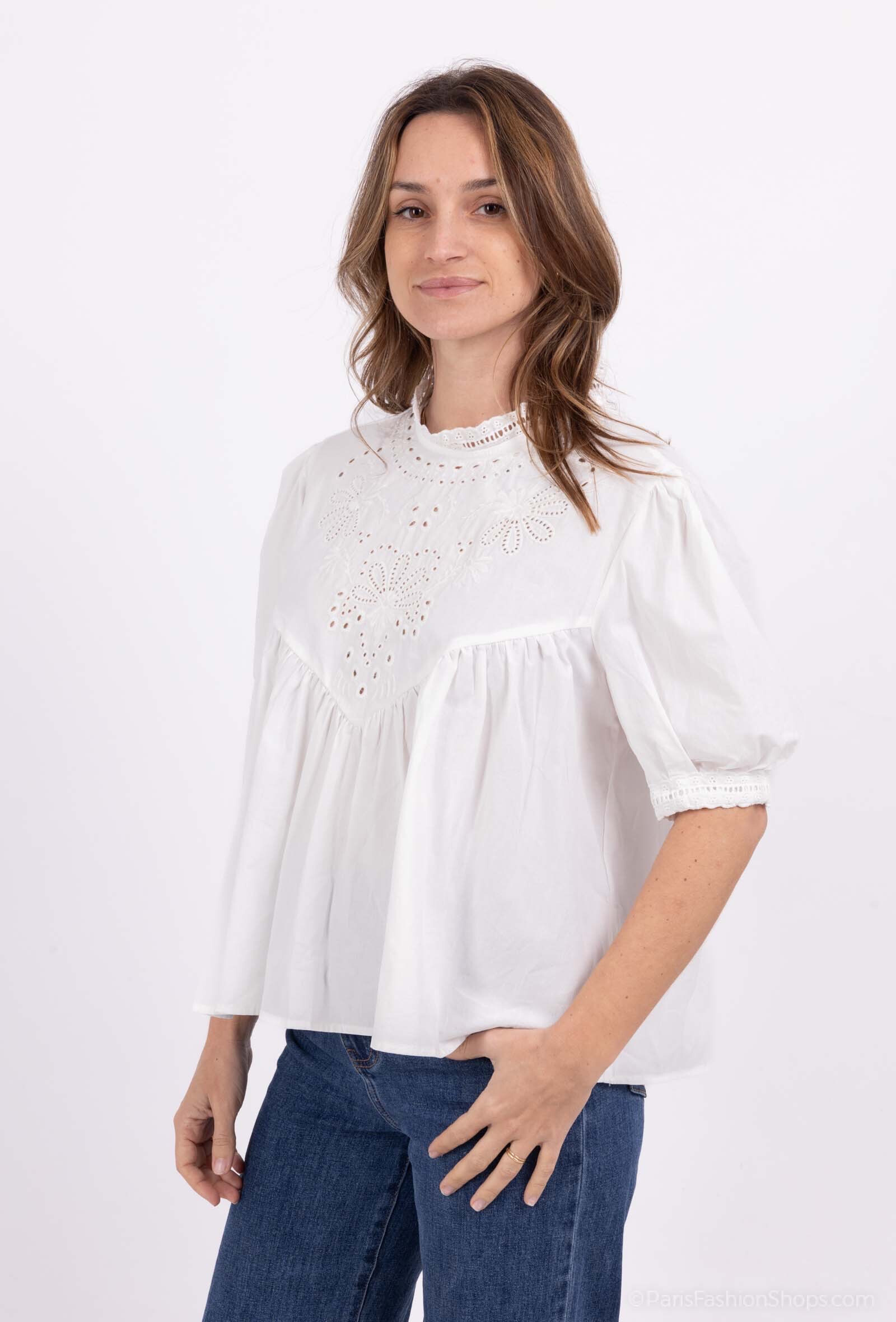 Wholesaler Elenza - embroidery top