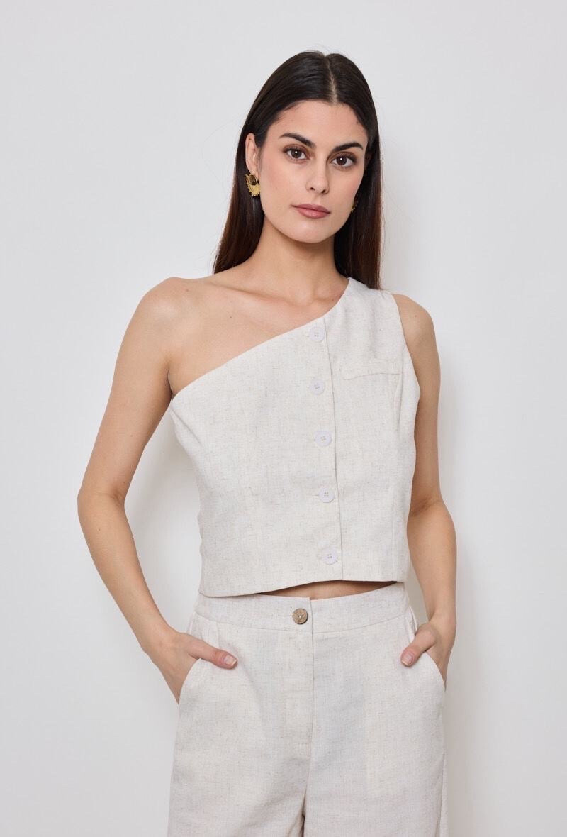 Wholesaler Elenza - Top Lin One Shoulder