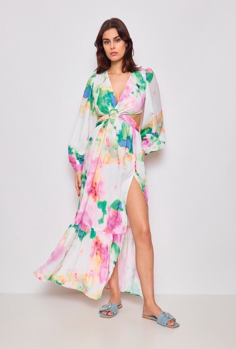 Grossiste Elenza - robe longue impromée