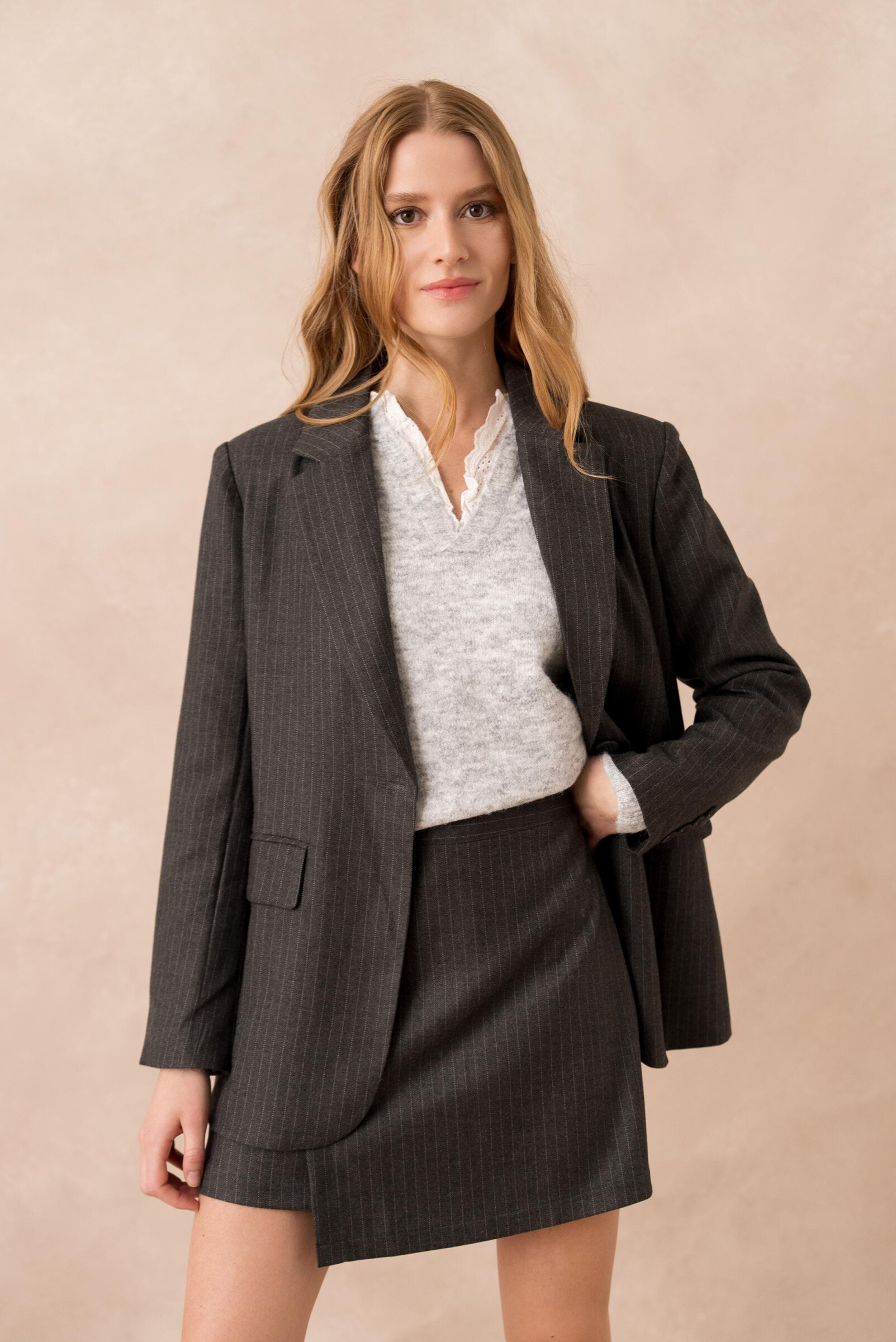 Großhändler Elina Studio - Gestreifter Tennis-Blazer