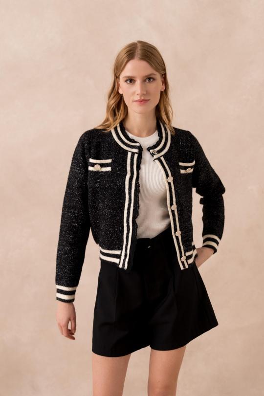 Grossiste Elina Studio - Gilet en maille Grossiste Elina Studio - Gilet en maille