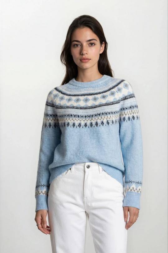 Mayorista Elina Studio - Suéter de punto jacquard