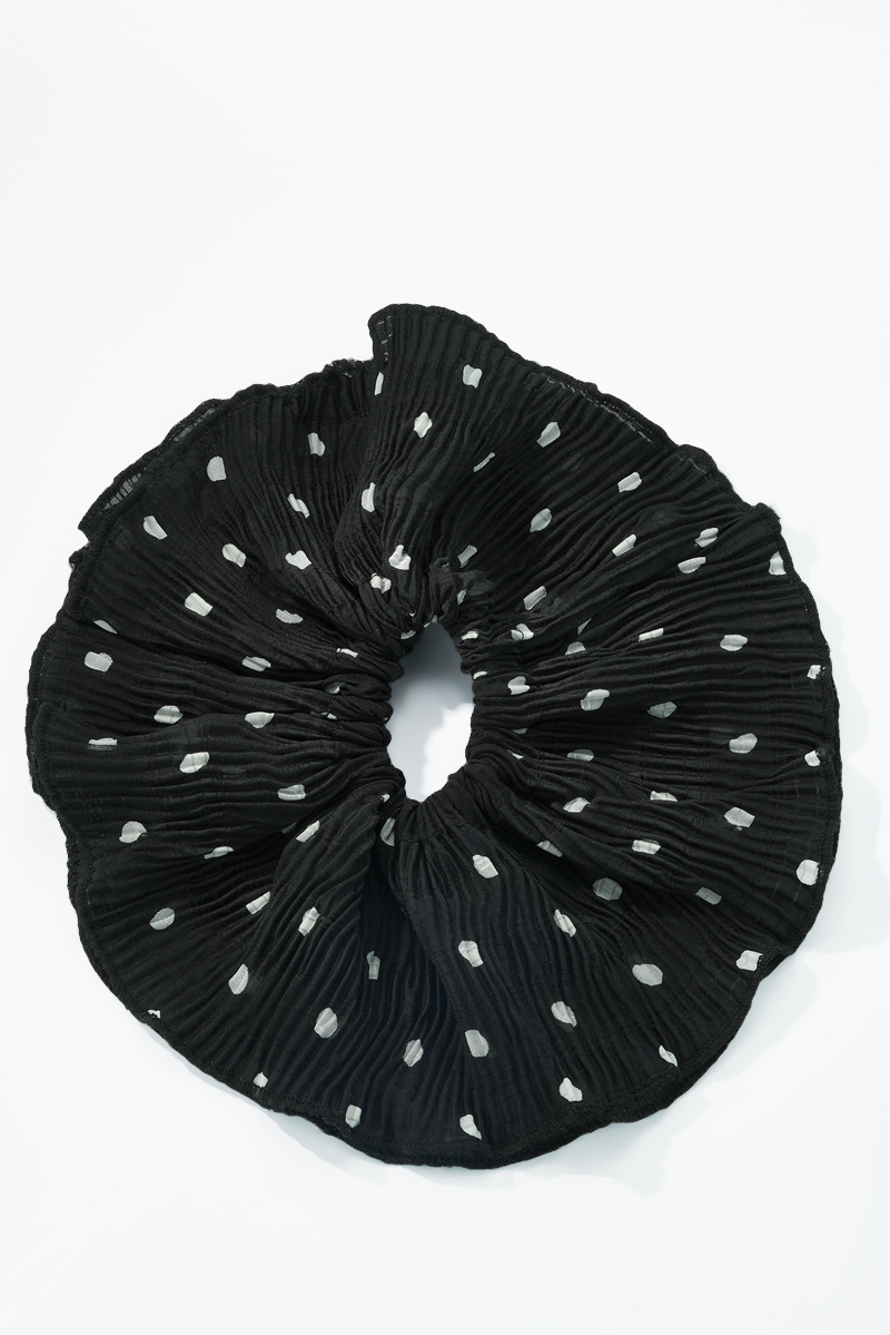 Wholesaler ÉLINE L'ATELIER - Pleated Polka Dot Scrunchie