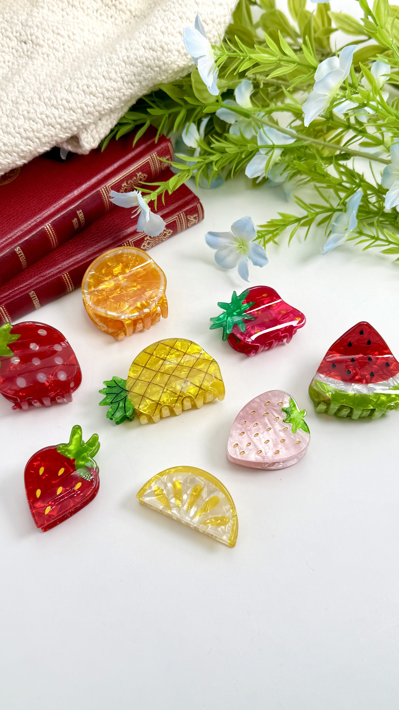 Wholesaler ÉLINE L'ATELIER - Pearly Fruit Hair Clips