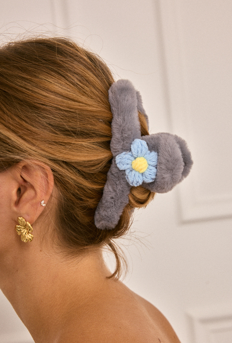 Grossiste ÉLINE L'ATELIER - Pince à cheveux fausse fourrure