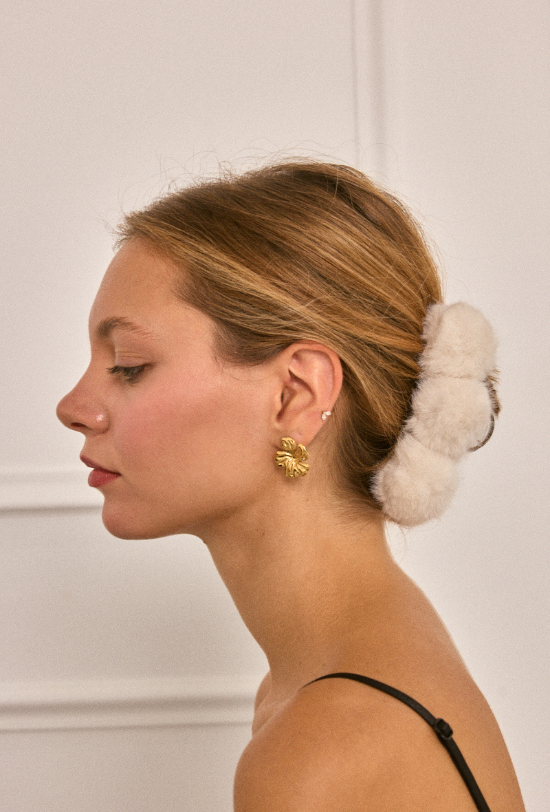 Grossiste ÉLINE L'ATELIER - Pince à cheveux fausse fourrure