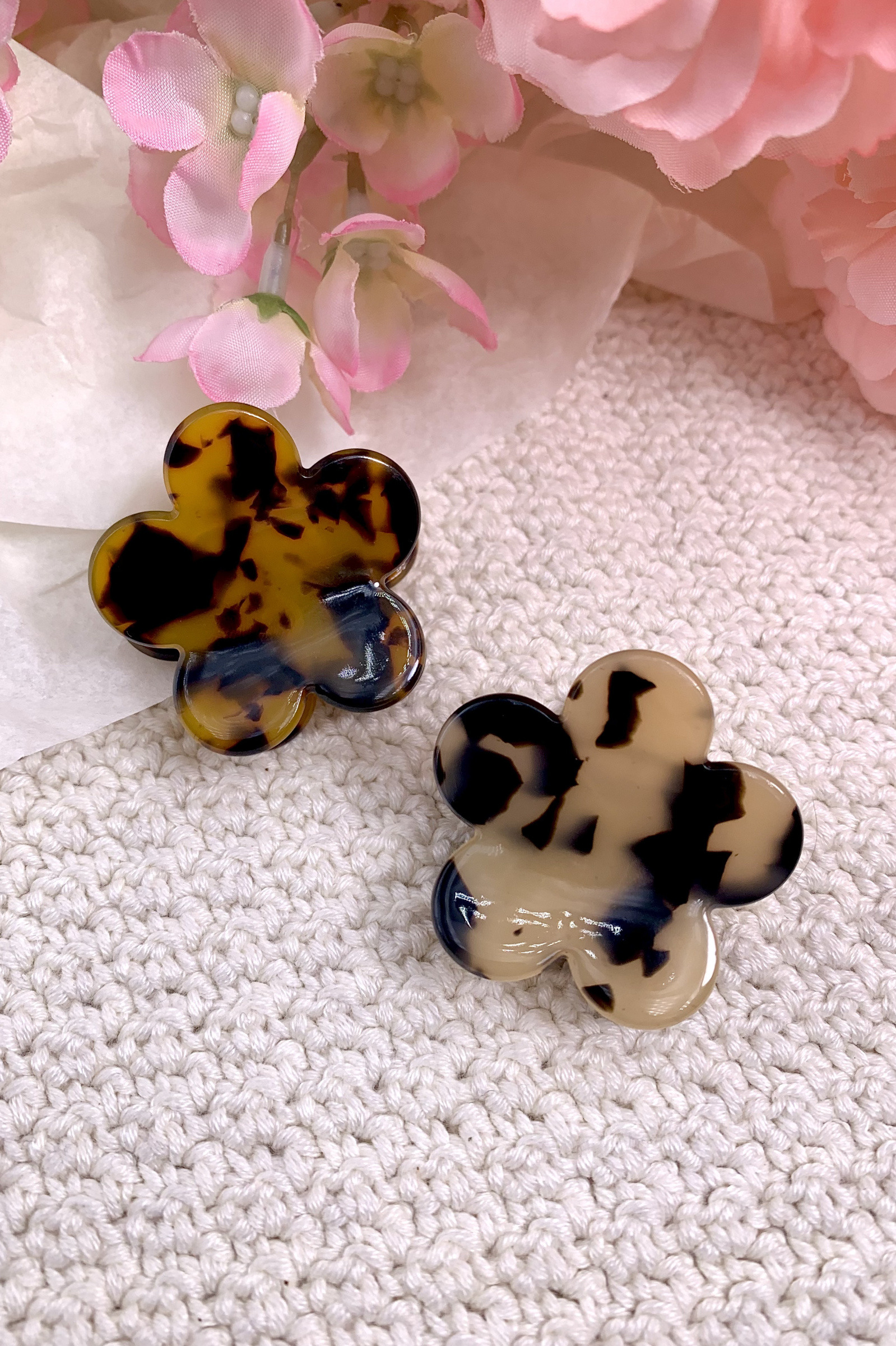 Großhändler ÉLINE L'ATELIER - Mini Leopardenblumenklammer 4cm
