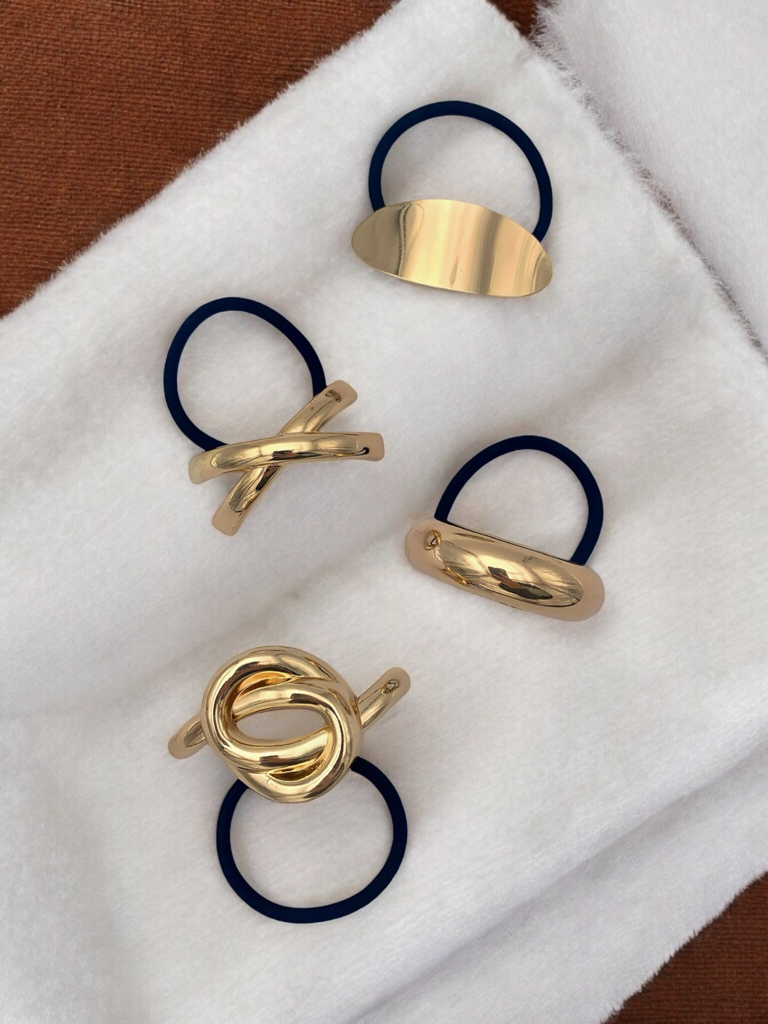 Grossiste ÉLINE L'ATELIER - Set de 4 bijoux de cheveux en métal