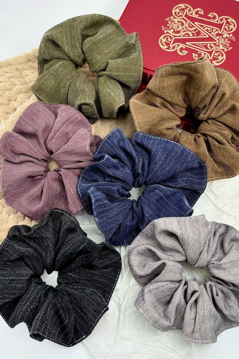 Grossiste ÉLINE L'ATELIER - Chouchou Élastiques effet denim