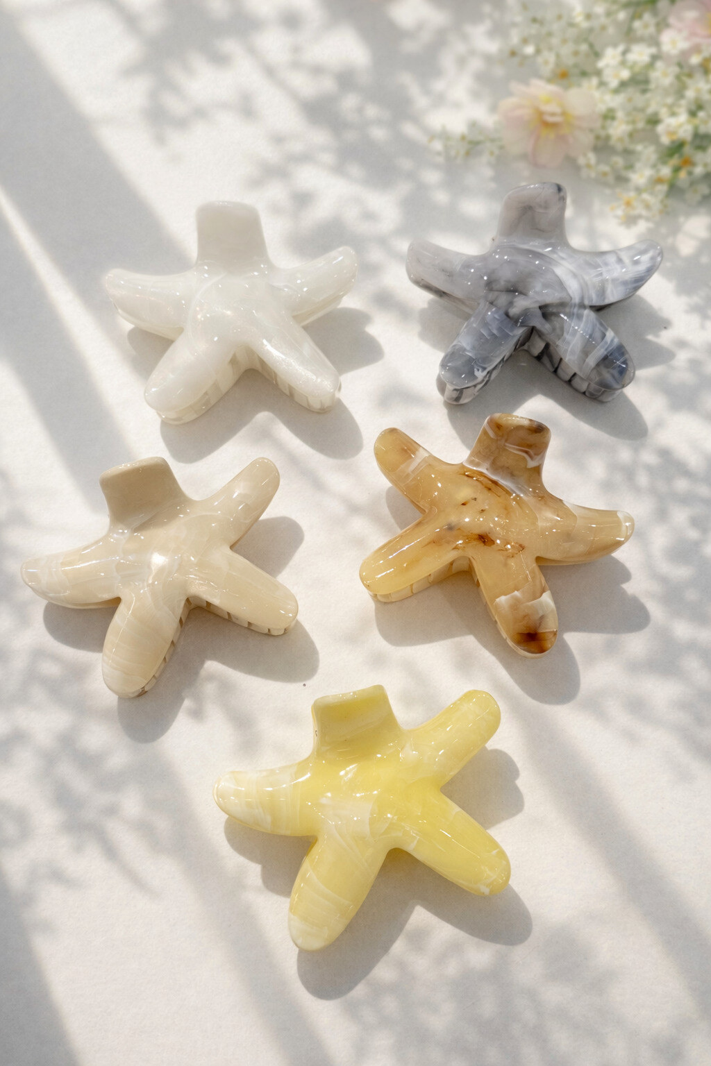 Mayorista ÉLINE L'ATELIER - Pinza para el Cabello Estrella de Mar Efecto Marmolado 9 cm