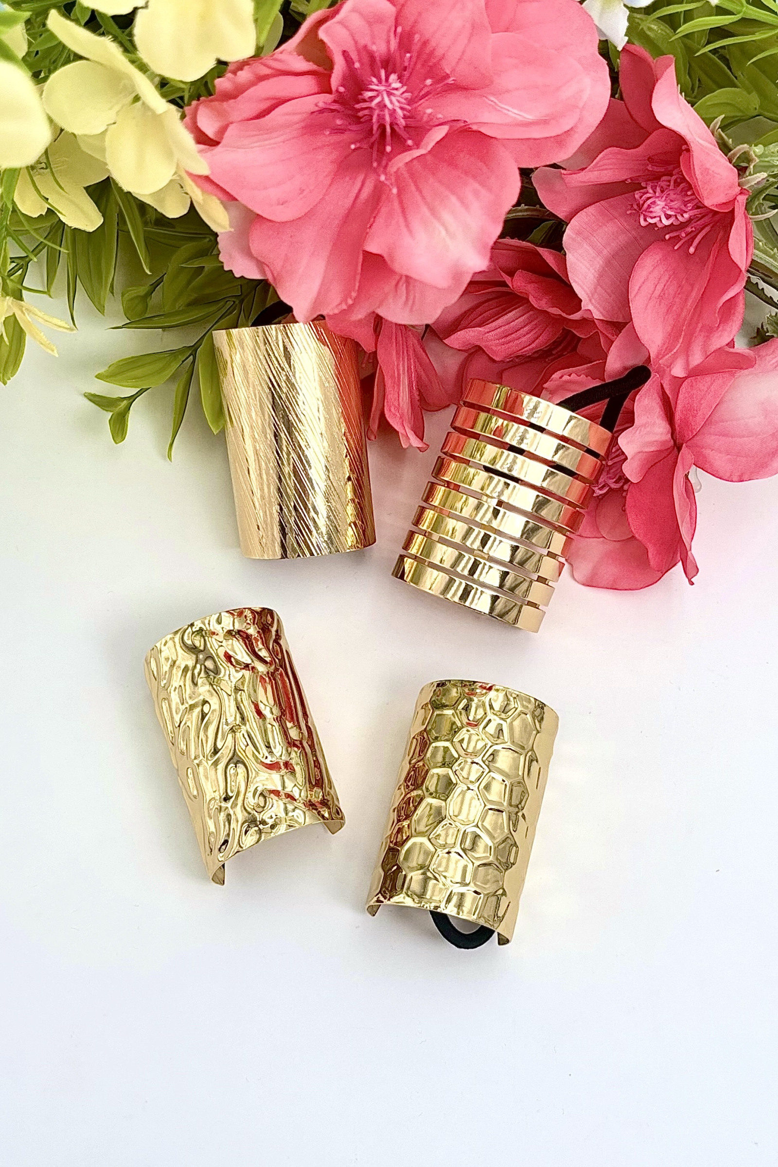Grossista ÉLINE L'ATELIER - Set di 4 elastici per capelli con metallo