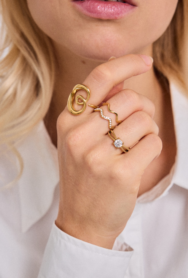 Grossiste ÉLINE L'ATELIER - Bague en acier inoxydable