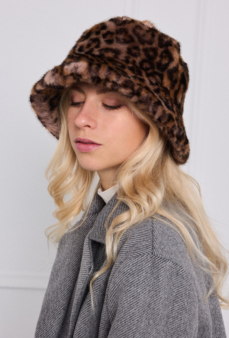 Grossista ÉLINE L'ATELIER - Cappello a secchiello leopardato