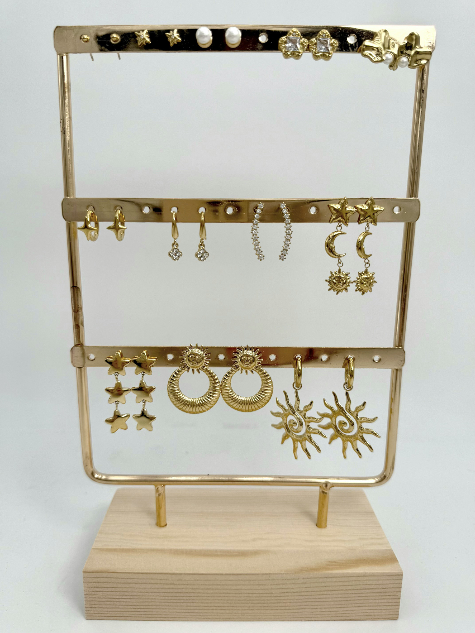Grossista ÉLINE L'ATELIER - Set da 10 paia di orecchini in acciaio inox senza espositore