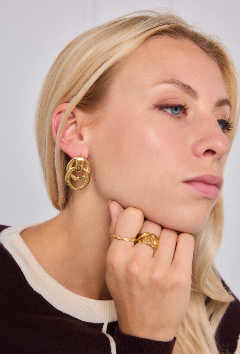 Grossiste ÉLINE L'ATELIER - Boucles d'oreille en acier inoxydable