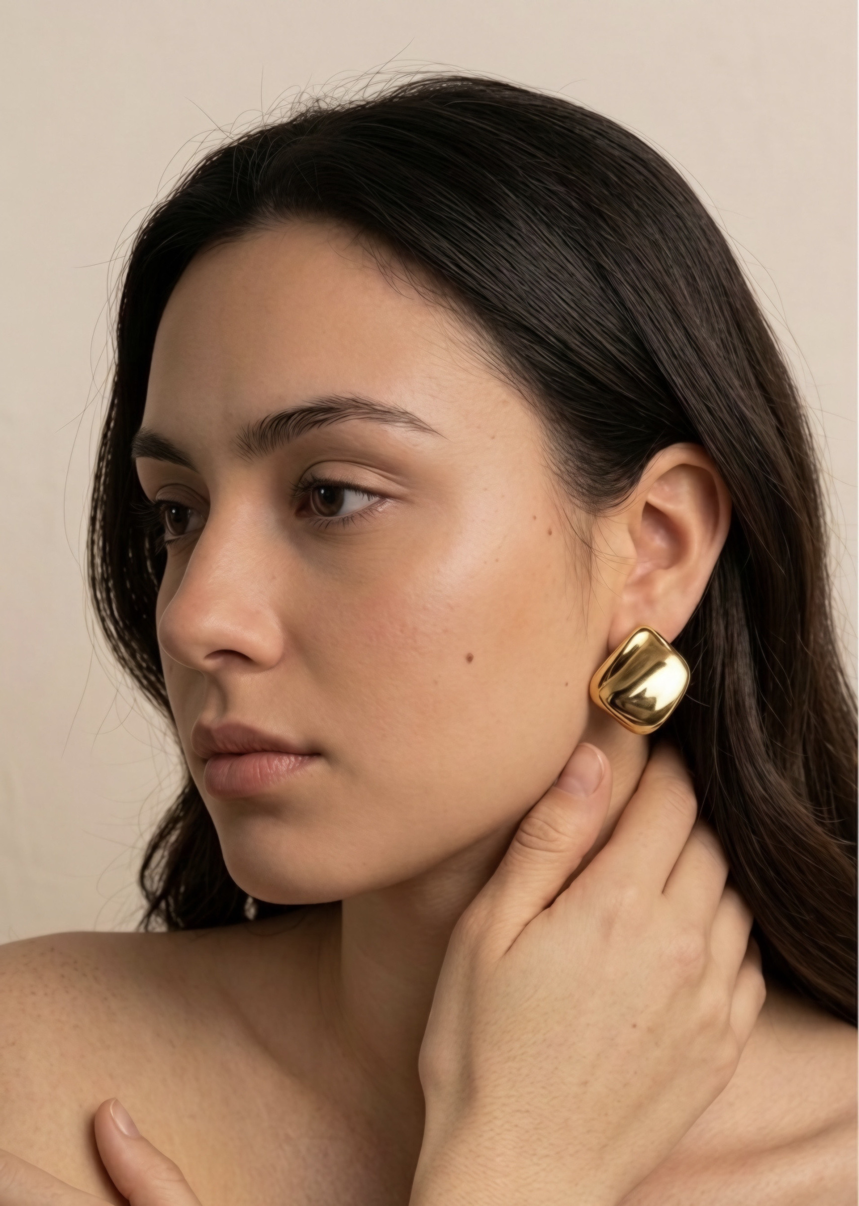 Wholesaler ÉLINE L'ATELIER - Wavy stainless steel earrings