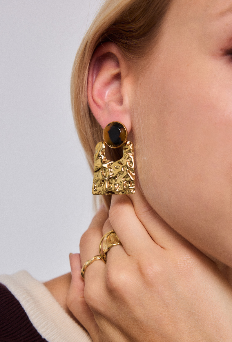 Grossiste ÉLINE L'ATELIER - Boucles d'oreilles en acier inoxydable