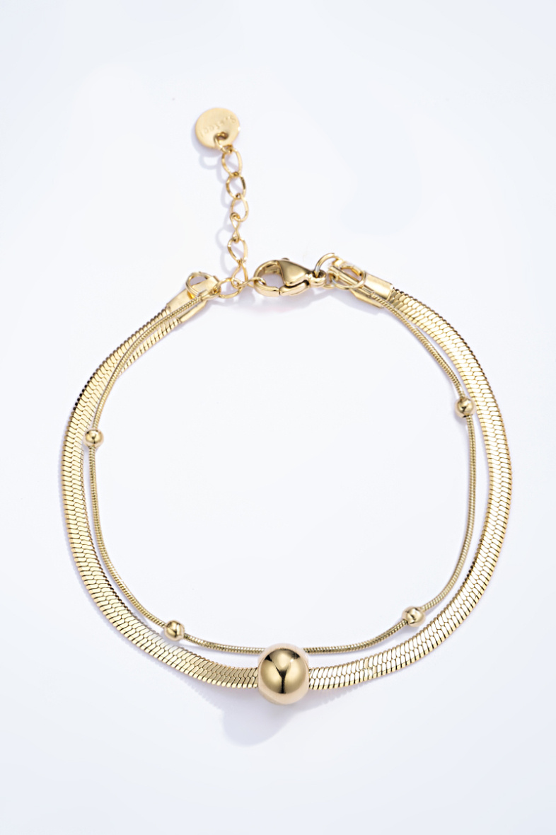 Grossiste ÉLINE L'ATELIER - Bracelets double en acier inoxydable