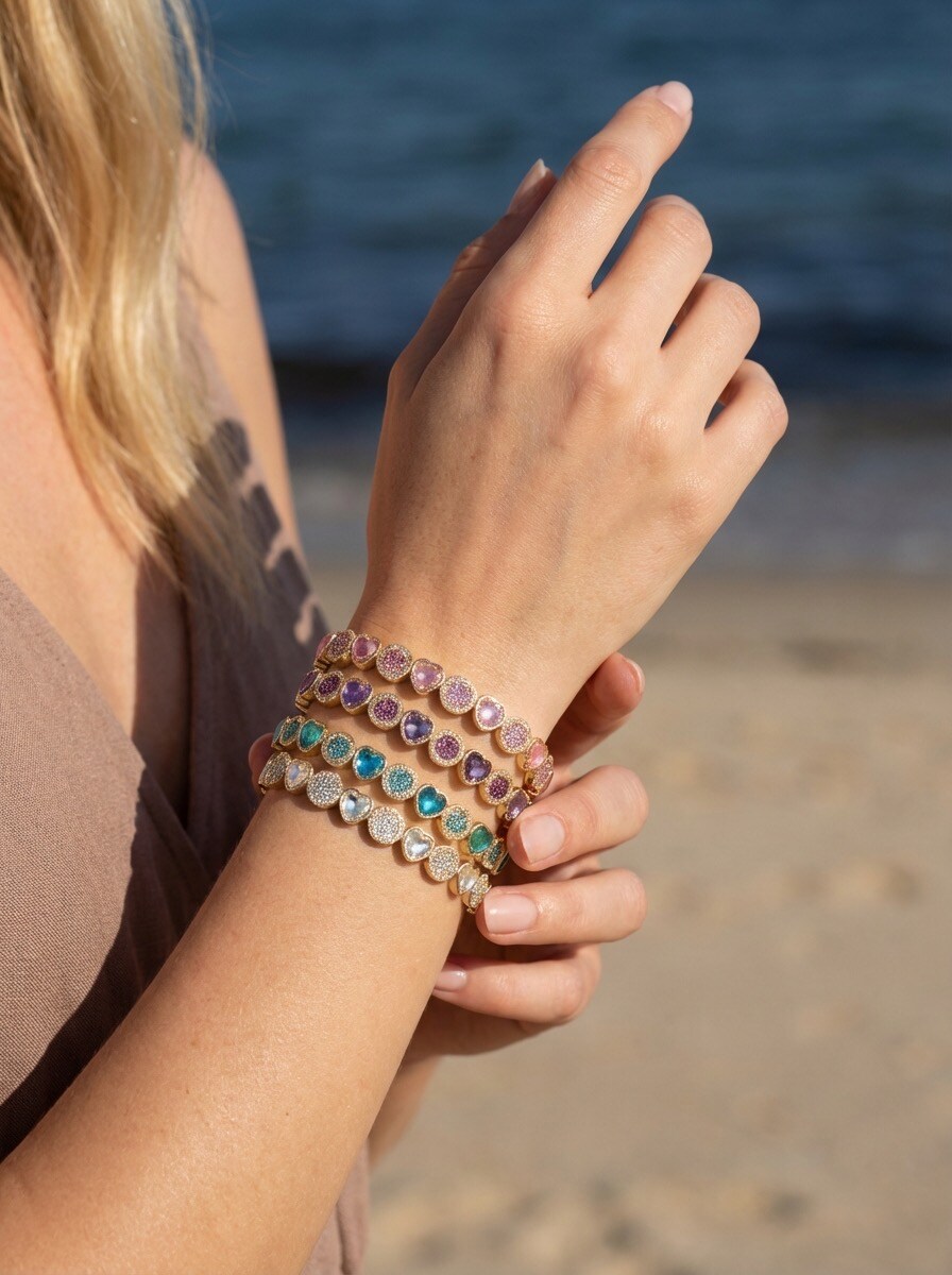 Großhändler ÉLINE L'ATELIER - Bunter Strassarmband