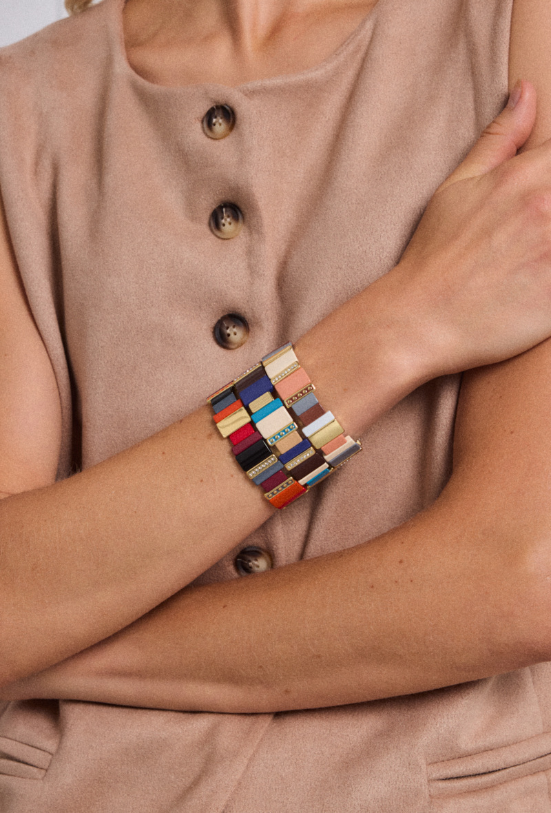 Großhändler ÉLINE L'ATELIER - Asymmetrisches buntes Armband