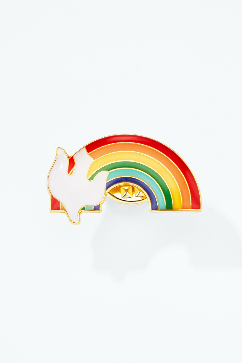 Grossiste ÉLINE L'ATELIER - Pin's en résine Arc-en-ciel