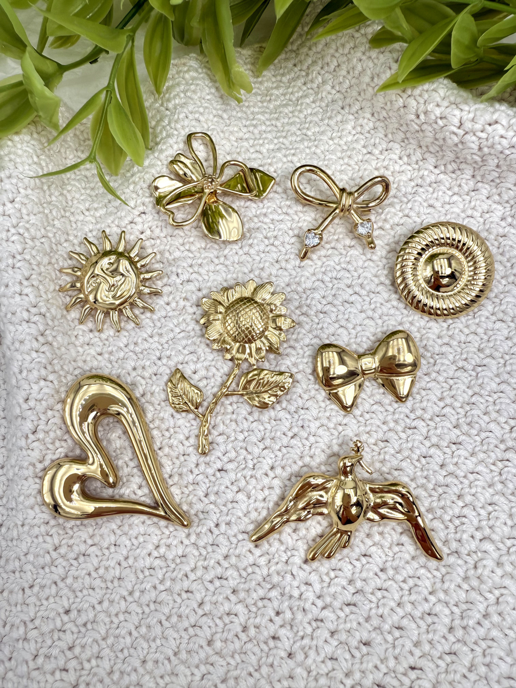 Grossiste ÉLINE L'ATELIER - Set de 8 broches en acier inoxydable sans présentoir