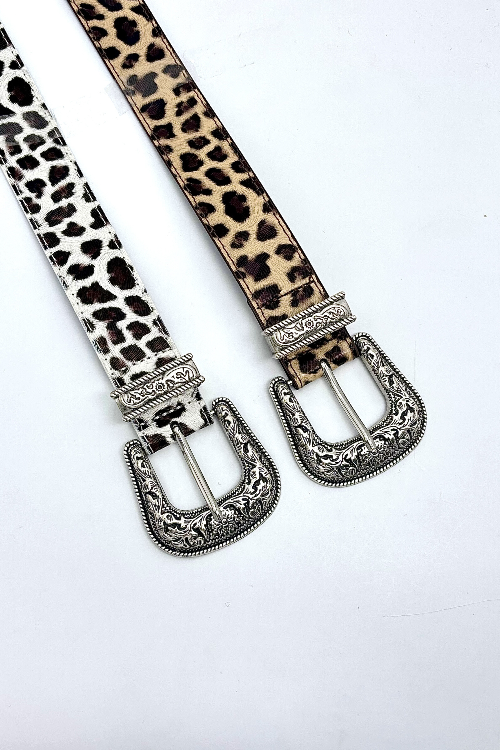 Mayorista ÉLINE L'ATELIER - Cinturón de cuero sintético con estampado de leopardo