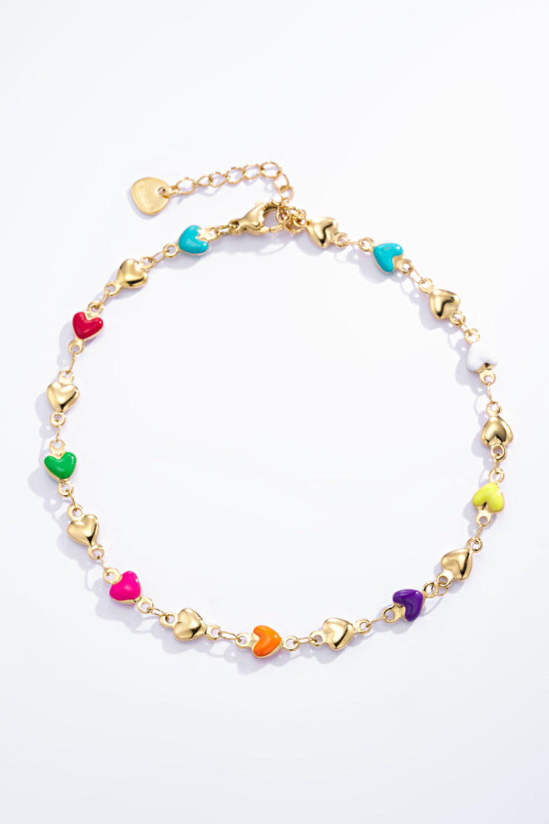 Grossista ÉLINE L'ATELIER - Catenelle caviglia multicolore in acciaio inossidabile
