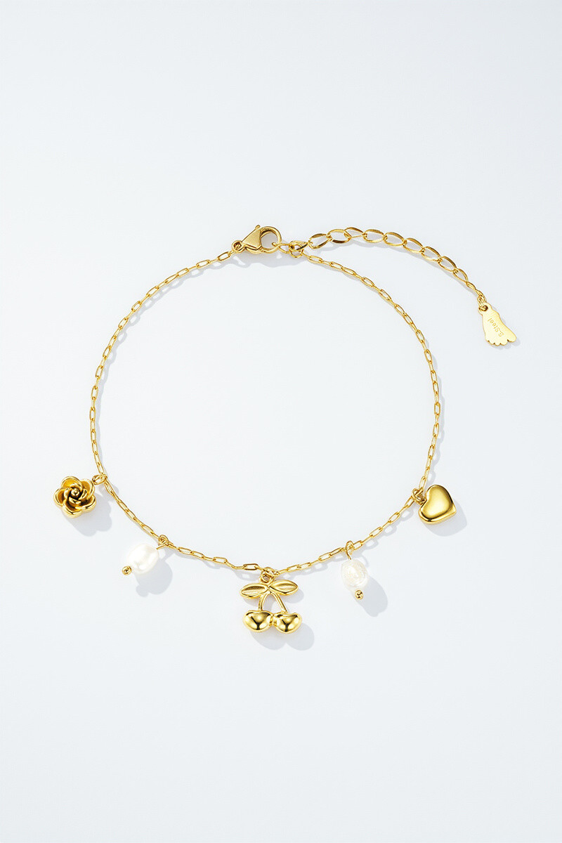 Wholesaler ÉLINE L'ATELIER - Stainless steel ankle chain