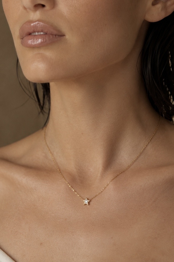 Grossiste ÉLINE L'ATELIER - Collier pendentif étoile scintillante en acier inoxydable