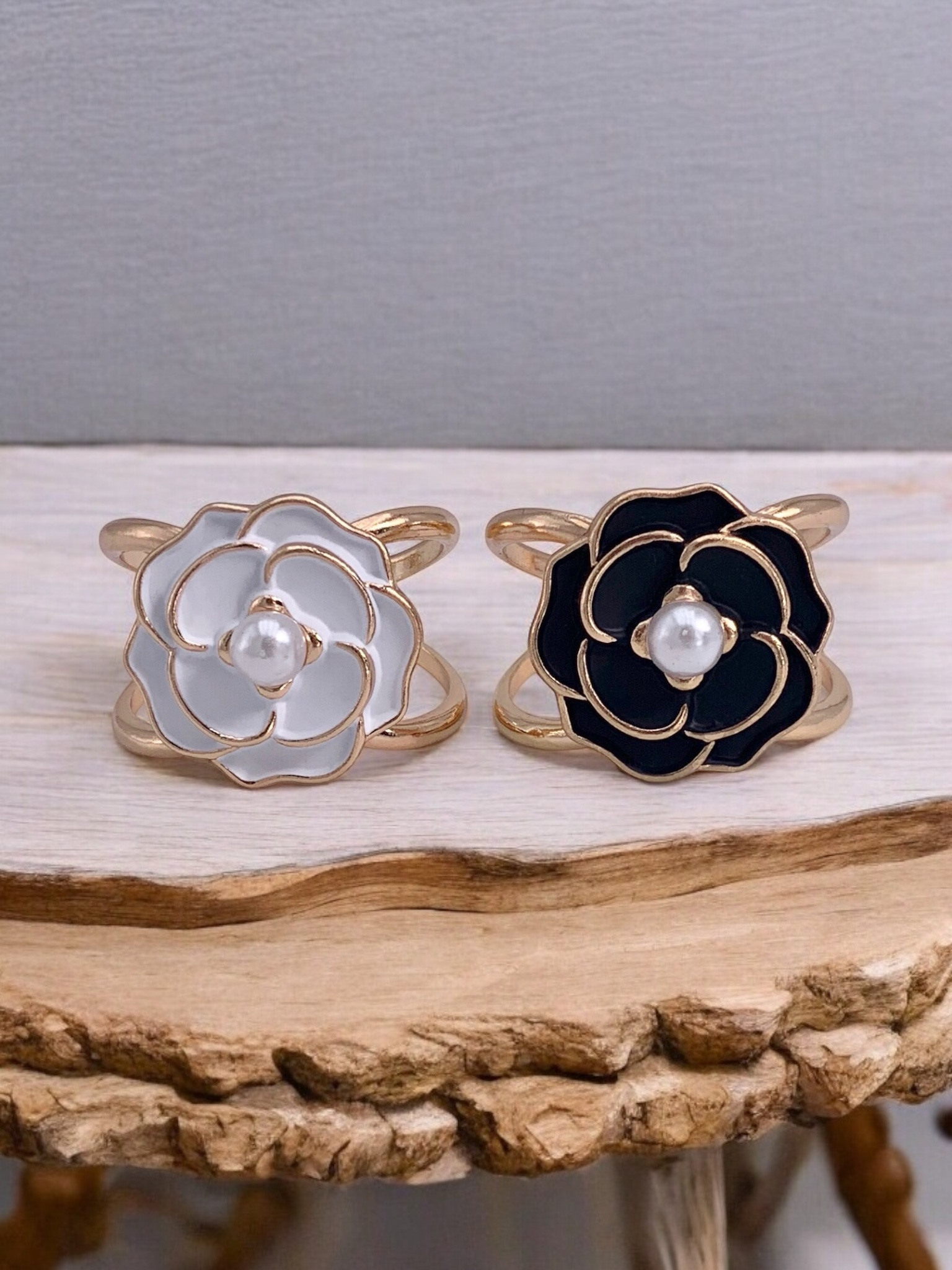Grossista ÉLINE L'ATELIER - Anello di sciarpa a forma di fiori