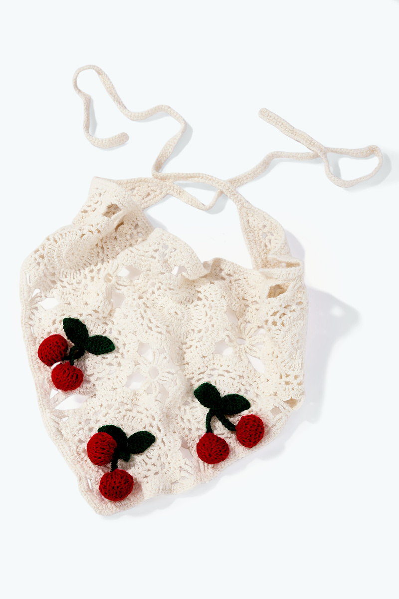 Großhändler ÉLINE L'ATELIER - Gehäkeltes Kirsch-Bandana