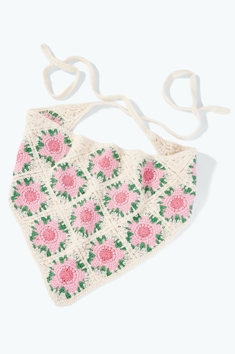Großhändler ÉLINE L'ATELIER - Gehäkeltes Blumen-Bandana